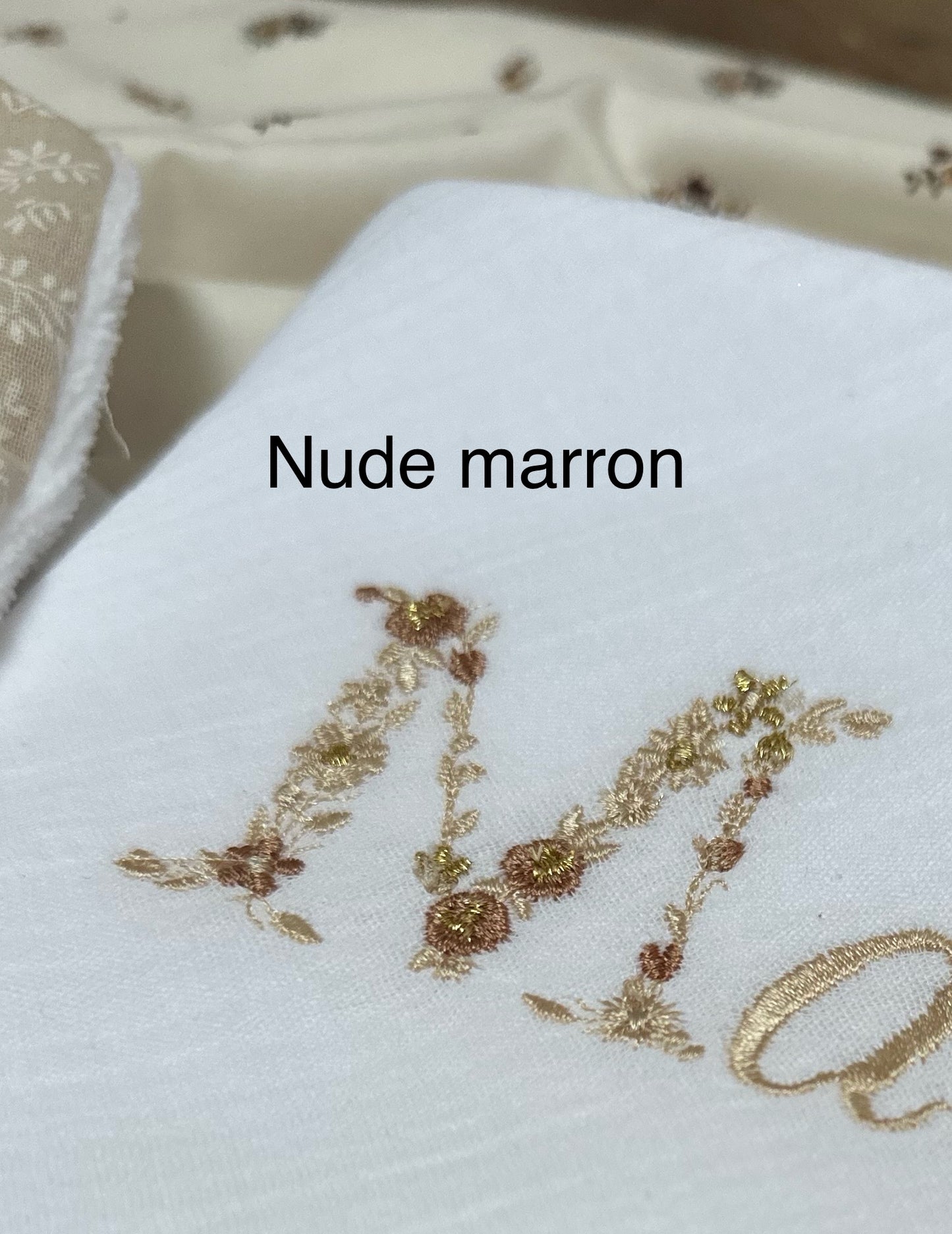 Lange brodé prénom + date