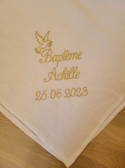 Lange brodé Baptême