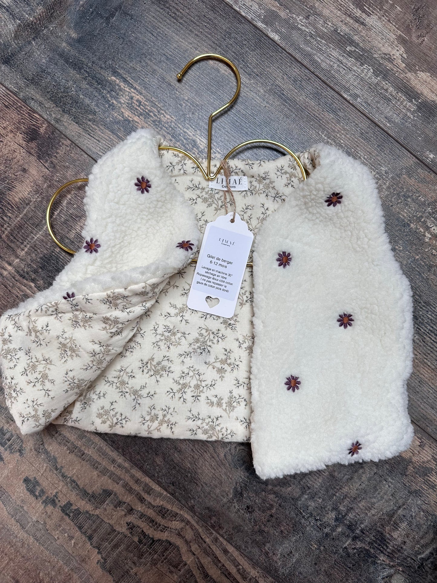 Gilet de berger 6-12 mois